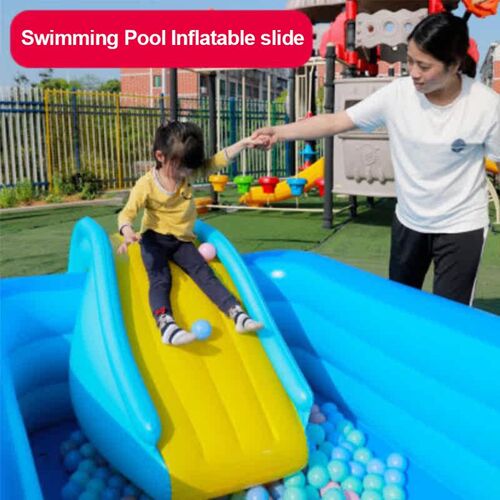 1 Pcs Inflatable Waterslide Wider Steps Joyful Swimming