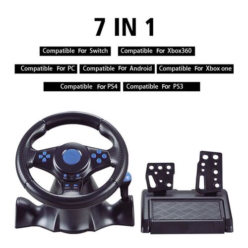 7 in 1 Racing Steering Wheel Dual Clutch Launch Control Whee