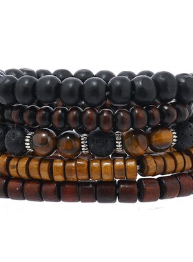 Wooden beads and coconut shell jewelry天然木珠椰壳首饰串珠