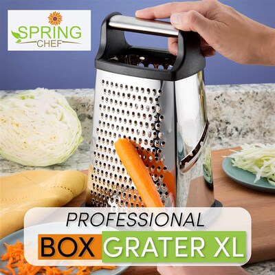 Cheese Grater 4 Sides - Perfect Box Grater Kitchen
