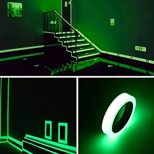 Glow in The Dark Tape Self-Adhesive Fluorescent Tape Luminou