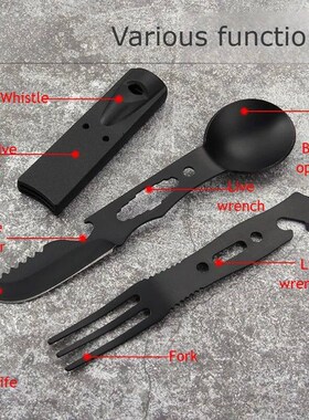 Outdoor Set Multi functional Camping Knives Camping Tablewar