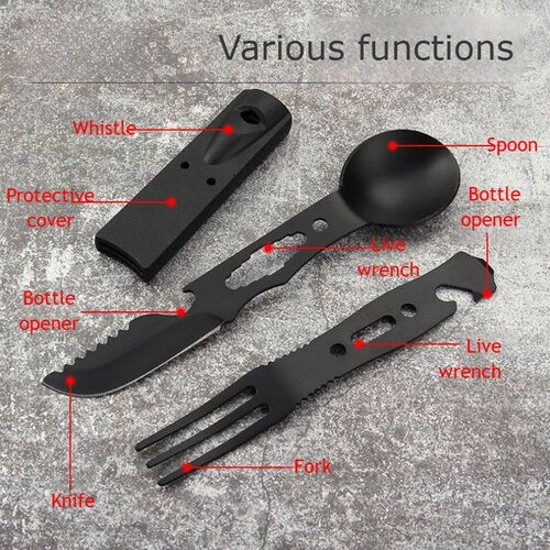 Outdoor Set Multi functional Camping Knives Camping Tablewar