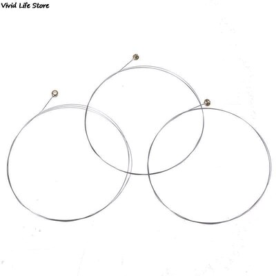 5Pcs Silver Tone Steel Strings E-1 for Acoustic Guitar Strin