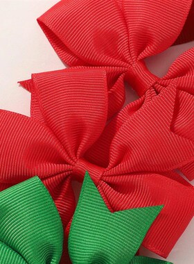 40pcs Random Color Bow Hair Clip Sets Simple Holiday Hair Cl