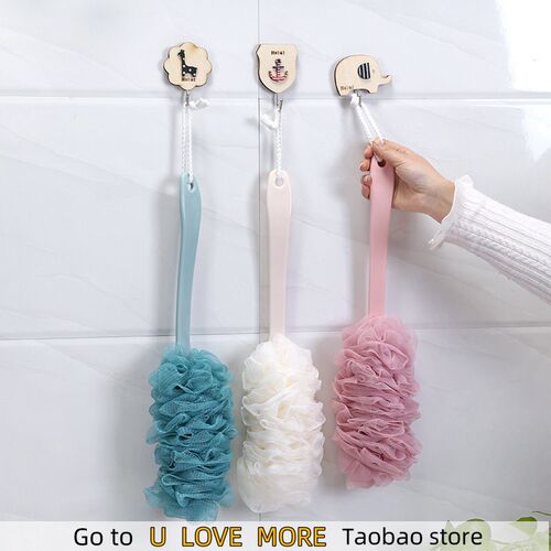 Long Handle Hanging Soft Mesh Back Body Bath Shower Scrubber