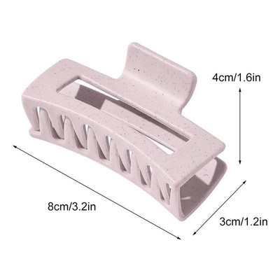 Vintage Hair Clips for Women Simple Claw Clip Blue Frosted B