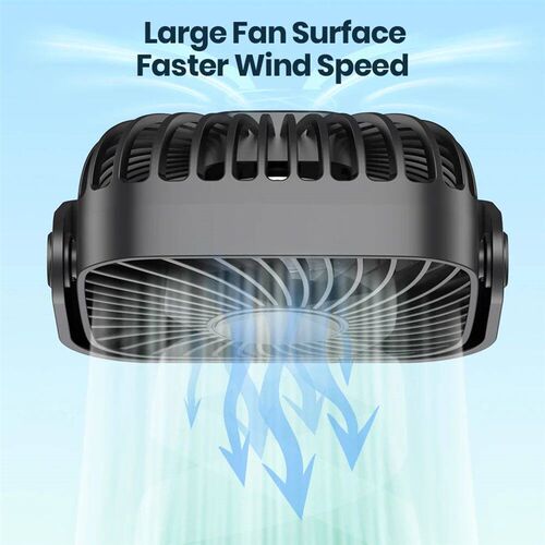 TOPK 4Inch USB Mini Portable Fan for Camping,3 Speeds Quiet