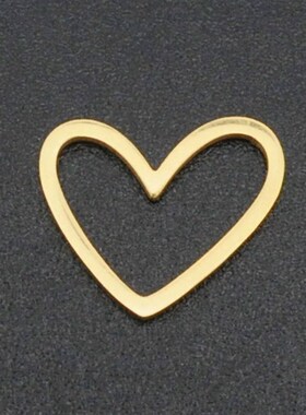 5pcs/lot 316 Stainless Steel Heart Geometric DIY Earring Cha