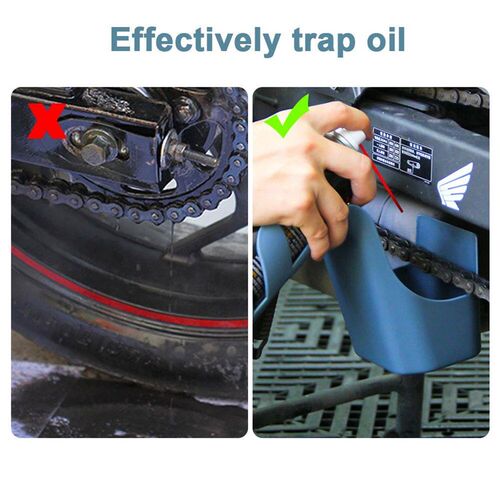 Motorcycle Bike Chain Oil Storage Tool Box Chain Cleaning Oi