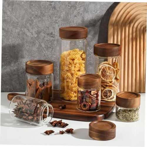 kitchen food glass storage container box can tee bottle pot