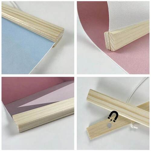 1PC Magnetic Wooden Picture Poster Hanger Frames Photos Wall