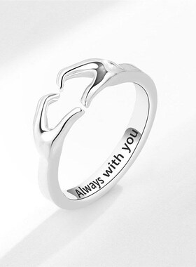 Romantic HeartShaped Rings Couple Rings Gift for Girlfriend
