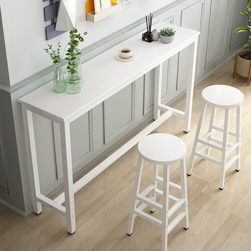 Bar counter high desk dining breakfast table workbench stool