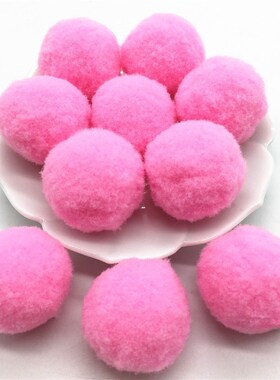 30mm Fur Plush Pompones  Pompoms Craft DIY Soft Pom Poms Wed