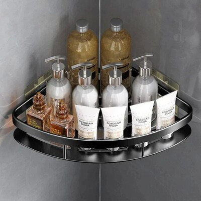 Bathroom Shelf Kitchen Storage Organizer Aluminum Alloy Sham