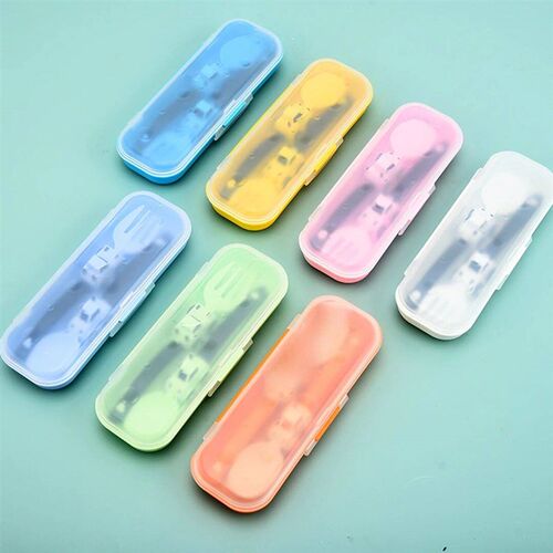 Baby Utensils Spoon Fork Set Kids Racing Cartoon Design Cutl