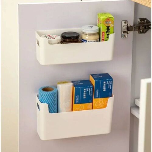 Non Perforated Cling Film Rack Inside Cabinet Wall Shelf She