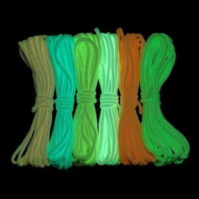 Luminous Rope 9 Strands 4mm Paracord Nylon 550 Tent Cord Glo