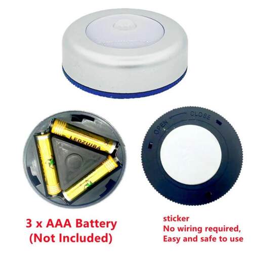 LED Motion Sensor Night Light Human Body Induction Wireless