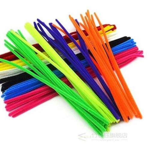 100PCS ChenIlle SteMS DIY MaterIalS PIPe Cleaner ChIlDren