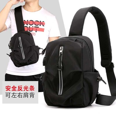 Mens Bag New Fashion Front Chest Bag Casual Multi-functiona