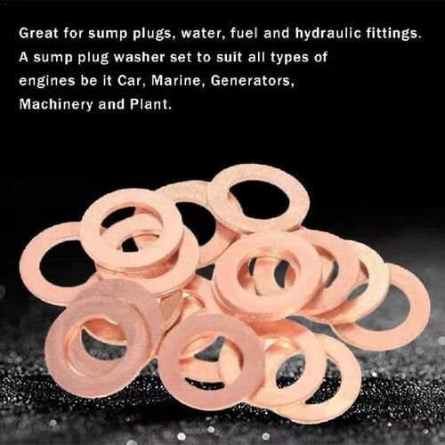 100PCS Copper Washer M4 M5 M6 M8 M10 M12 M14 Washers Seal