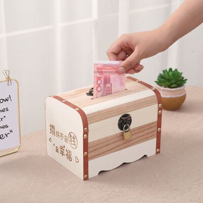 cute piggy bank capacity children suitcase card