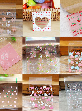 100pcs/lot 7cm Clear Candy Bag Transparent Plastic Bag Cooki