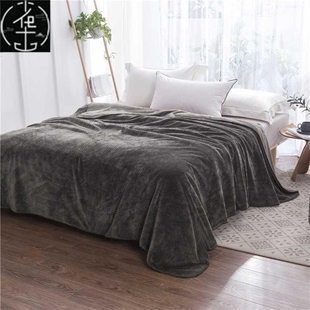 Flannel Fleece Sofa Throw Soft Travel Blanket Warm Bedspread
