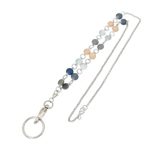 Stainless Steel Work Permit Lanyard Key Id Badge Easy Buckle