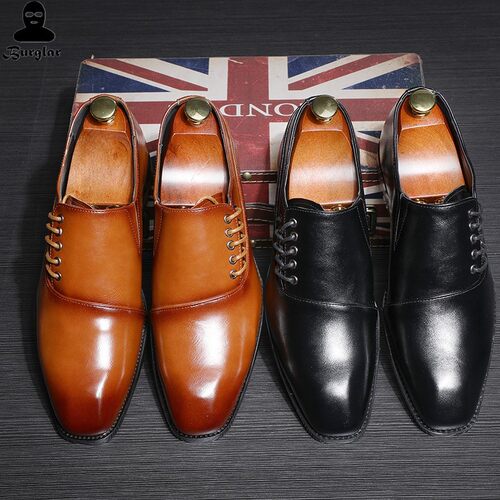 Men Classical Business Shoes Leather Wedding Shoes Plus Size