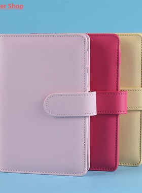 1 Set Budget Book Loose Leaf Multi-use Faux Leather Money Sa