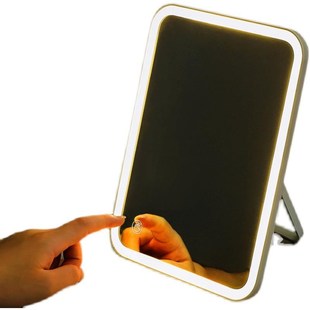 LED Intelligent portable makeup mirror desk化妆镜美妆灯可调