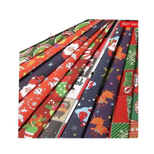 10Pcs 75x52cm Christmas wrapping paper Decoration Gift Wrap