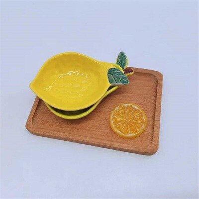 Ceramic Fruit Shape Sauce Dish Seasoning Dipping Bowl