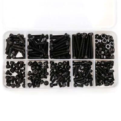 300pcs/set Black Din912 M2 M2.5 M3 Allen Bolt Hex Socket Ro