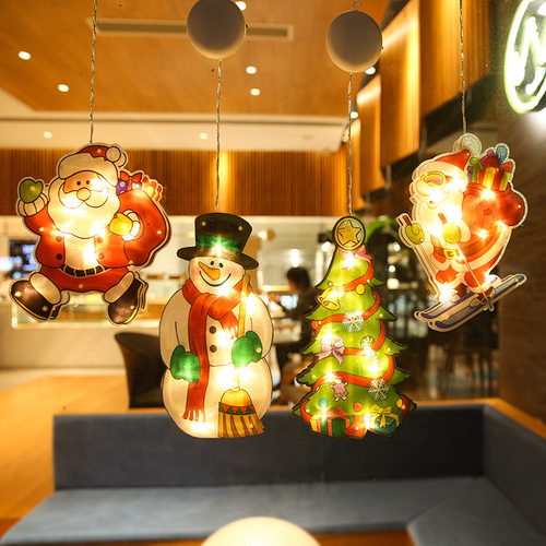 LED suction cup window hanging light Christmas decoration sh