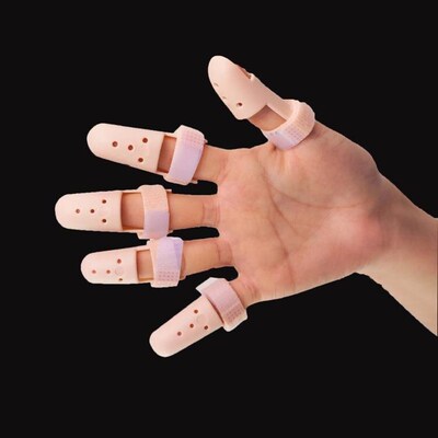 Finger splint Finger frature fixation splint perforated