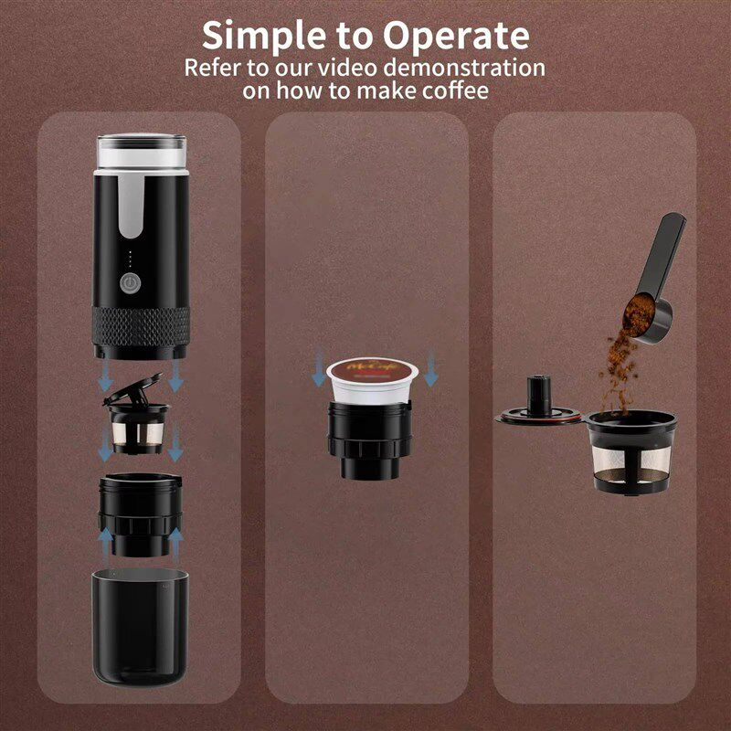 New Coffee Maker Electric Capsule Ground Coffee Brewer Porta