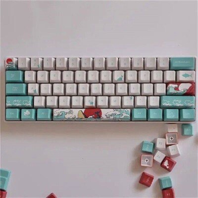 4Keys/Set Keycap Five Sides Dye-Subbed Spacebar Mechanical