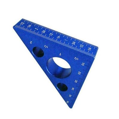 Right Angle Ruler, 45/90 Degree Small Aluminum Alloy