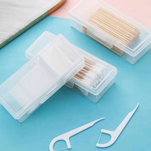 Portable Travel Medicine Box Cotton Swab Holder Case Detal F