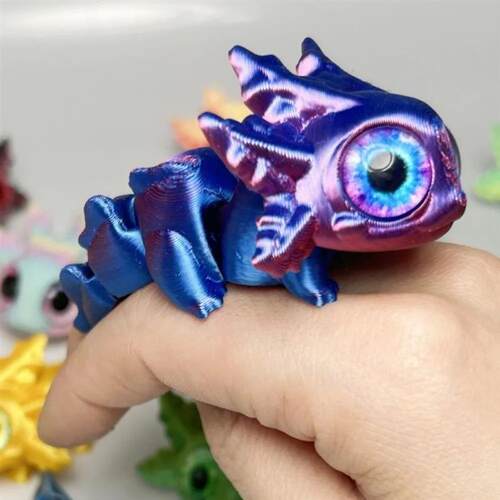 3D Printed Salamander Figures Animal Toys Multi-Joint Movabl