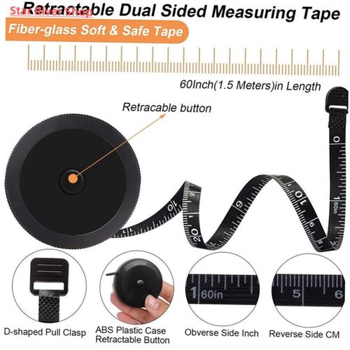 150cm Mini Tape Meter Tape Tailor Ruler Keychain Measuring T