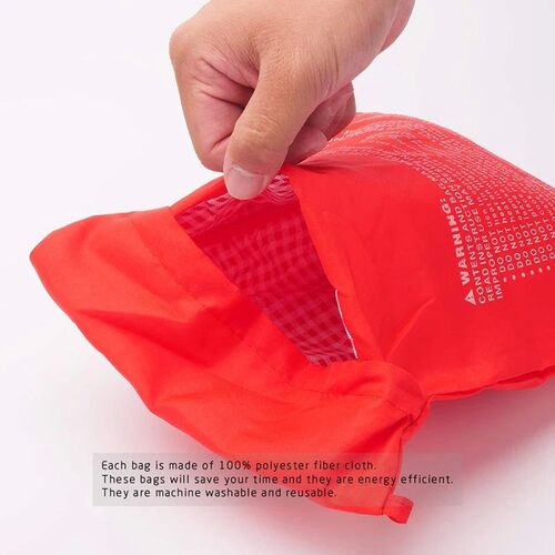 3/2/1Pcs Kitchen Microwave Baking Potato Bag Reusable Microw