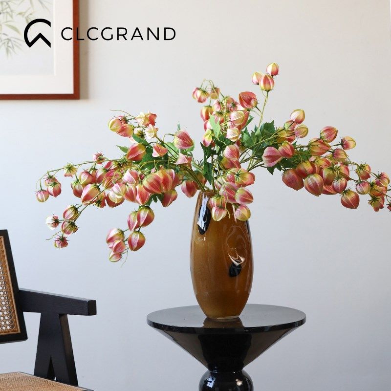 栾树果仿真花客厅假花装饰品摆件高级感餐厅高档插花花艺家居布置,家居饰品,仿真花/假花,淘宝优惠券,粉丝福利购,淘宝优惠卷