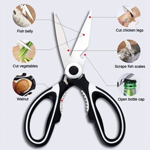 Heavy Duty Kitchen Scissors Multifunctional Dishwasher Safe