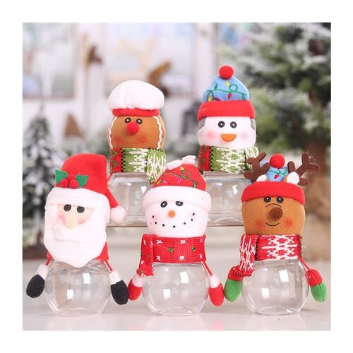 Christmas gift cute doll candy jar Peace candy box 糖果盒