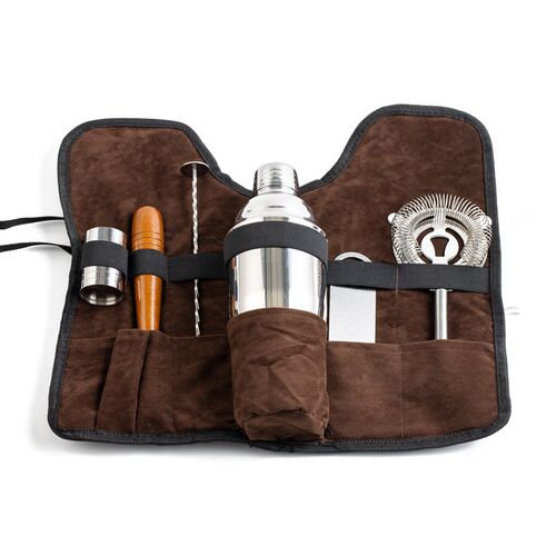 Stainless Steel Mixer Set 7Piece Cocktail Tools Tool Bag7Pie